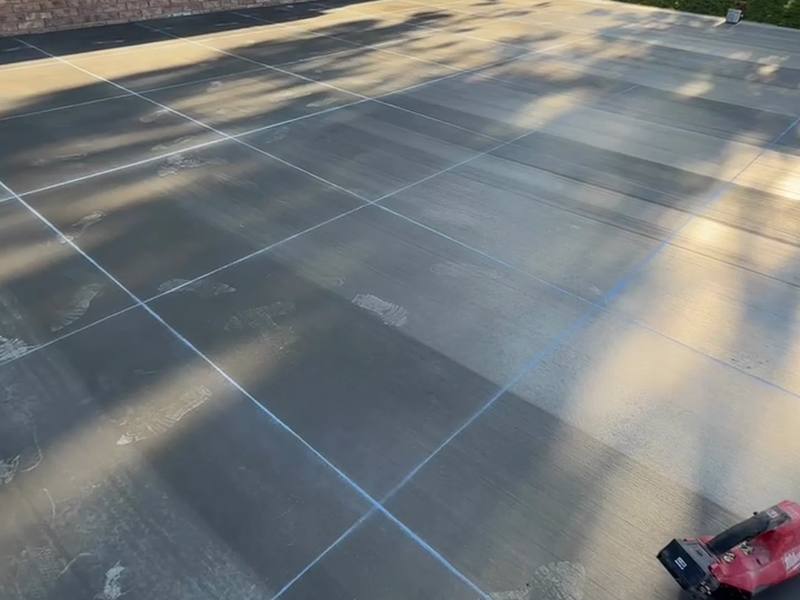 Video: walkthrough of a finished concrete patio